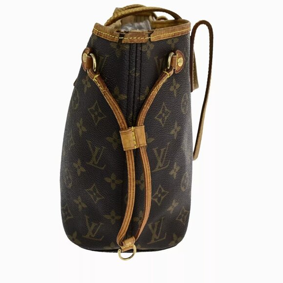LOUIS VUITTON Neverfull PM Shoulder Tote Bag Monogram Leather BN - Picture 13 of 16